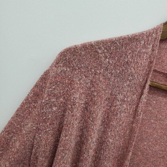 Open Front Pink Cardigan Sweater Womens Size M Waterfall Lightweight Career - Picture 9 of 14